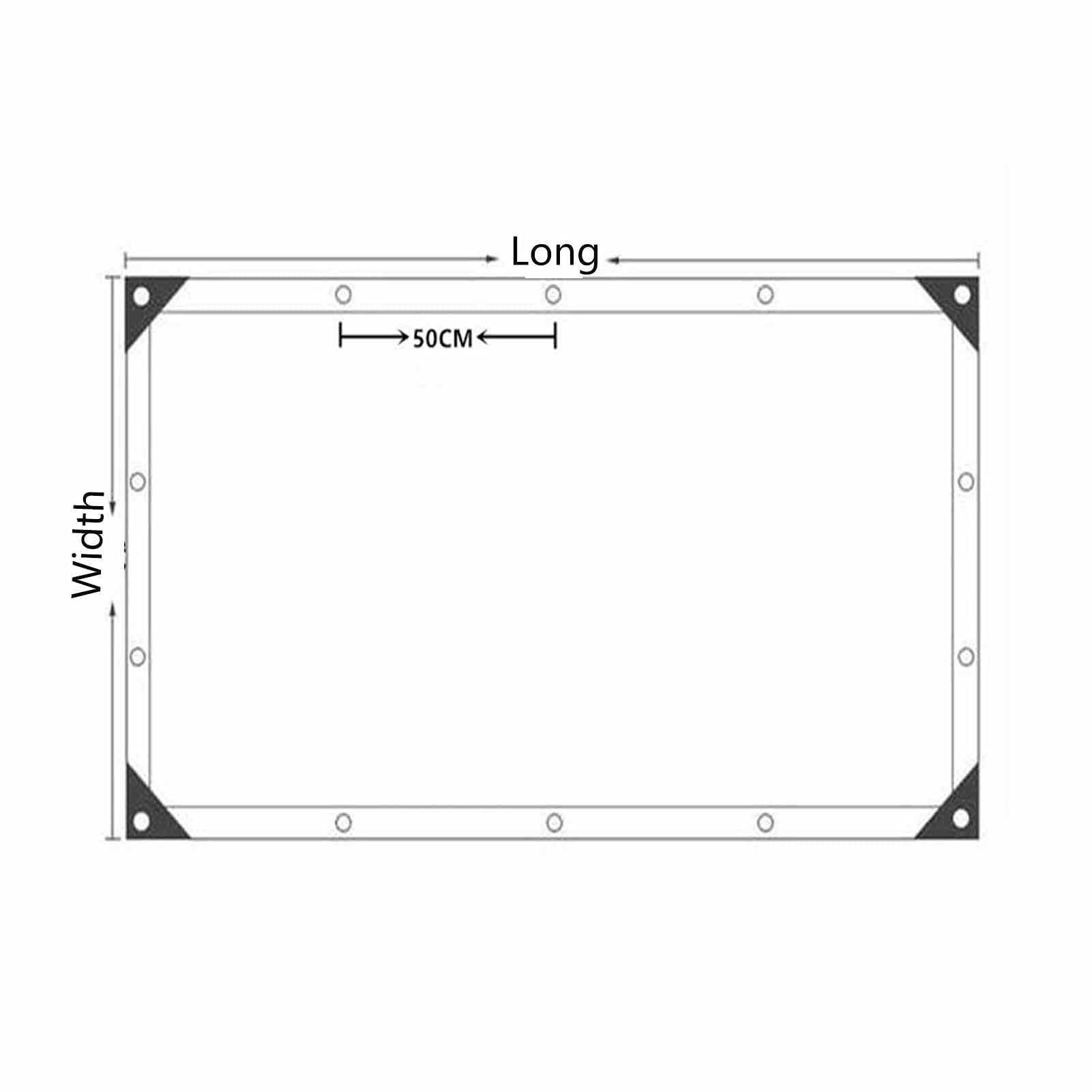 Transparente Pergola Seitenteile Reißfeste Outdoor Planen Vorhänge mit Ösen für Pavillon Veranda und Außenbereich Transparentes Design (2,5 x 4 m)