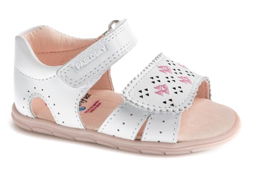 Sandale bébé fille Pablosky Zig 066807 pour pieds sensibles et marche stable
