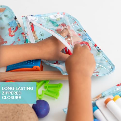 Bumkins Travel Bag, Toiletries, TSA Approved Zipper Bag, Quarter Size Clear Baby Diaper Organizer Bag