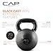 CAP Barbell Black Cast Iron Kettlebell | 70 Pounds