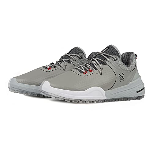 X 001 40001-200 Gray/White Men Spikeless Golf Shoes