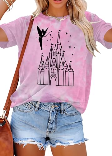 Image of Magical Shirt for Women Magic Kingdom Tshirt Family Vacation Tee Castle Believe in The Magic Summer Trip Tops