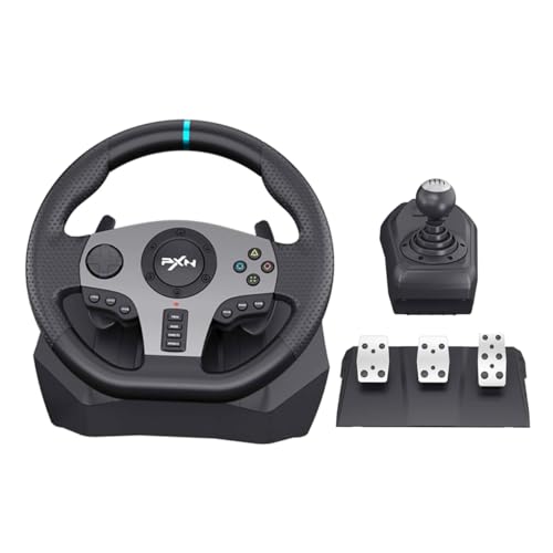 Volante Para Jogos Pxn V9 Com Pedais E Alavanca 270/900 (Semi novo de pouco uso)
