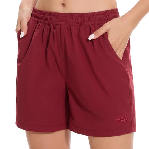 Short cargo pour femme BASSDASH d'été décontracté séchage rapide léger