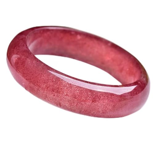 Bracelet en jade et cristal de fraise pour un style chinois rétro féminin