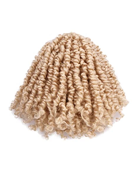 Passion Twist Crochet Hair-Pre-twisted Passion Twists,Pre-Looped Crochet Braids Made Of Bohemian Hair Synthetic Braiding Hair Extensions (6 Inch(Pack of 8), 613#)