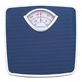 SmartHeart Analog Body Weight Scale | Mechanical Scale | 286 lbs / 130 kg Capacity | Non-Skid Platform | Easy Dial Calibration | No Batteries Needed