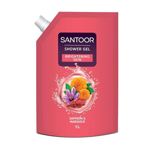 Image of SANTOOR SHOWER GEL SAFFRON & MARIGOLD 1L