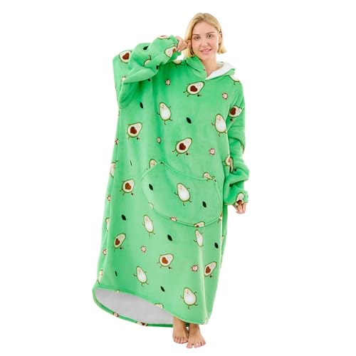 Moinlizy Oversized Fleece Wearable Blanket Hoodie