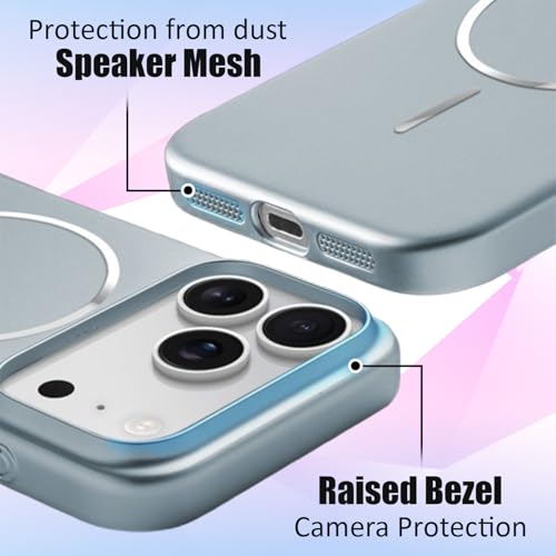 Image of AIBEX Ultra-Thin Mag-Saf Back Cover Case Compatible with iPhone 17 Pro| Slim Fit Scratch-Resistant Matte | Magnetic Wireless Charging | Microfibre Lining | Camera Protection (PC Material) - Silver