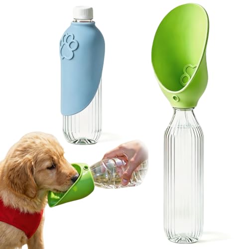 Image of Portable Silicone Dog Water Bottle Adapter for Outdoor Travel 2PCS