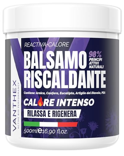 VANTHEX Crema Riscaldante Muscoli Sportiva 500 ML, Arnica Gel Forte