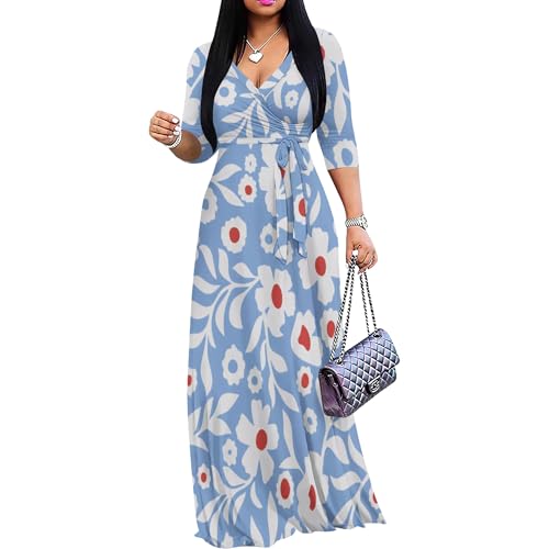 slim fit dress slacks Long Boho Dresses with Belt Free shipping -PRETTY GARDEN – PRETTYGARDEN