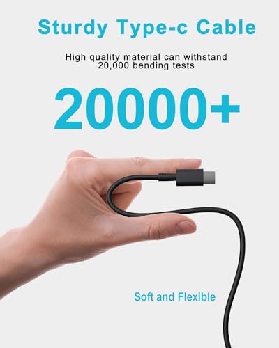 Image of 60W 65W USB C Laptop Charger Compatible with Dell Latitude 5540 5550 5420 5450 3550 7420 3540 3450 5520 7440 7430 5530 5430 e5440 for Chromebook XPS 13 Computer AC Power Adapter