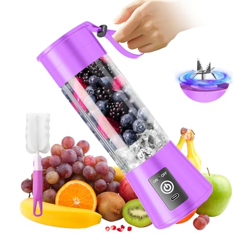 Image of Portable Blender for Smoothie & Shakes - Personal Size Blender, 380ml BPA Free Juice Cup & High Speed of 20,000 Rpm, Suit for Sports /Office /Home /Travel