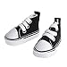 KERDEJAR Zapatos, 5cm Zapatos de muñeca Accesorios Lona Moda Verano Juguetes Mini Zapatillas de Deporte Botas de Mezclilla Negro