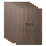 Scettar Sperrholzplatte 3mm A3, 6 Stück walnussholz Holzplatte 420x300mm, Stabil und Formstabil, Zuschnitt nach Maß für Laser, CNC, Laubsäge, Gravur, Basteln, Modellbau