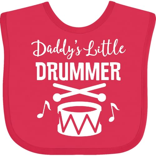 inktastic Daddys Little Drummer Childs Music Gift Baby Bib