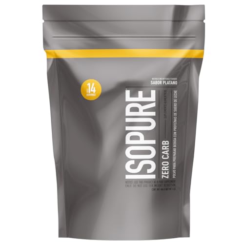 Proteínas, ISOPURE, Zero Carb, Proteína Whey, Sabor Banana con Crema, 454 Gramos