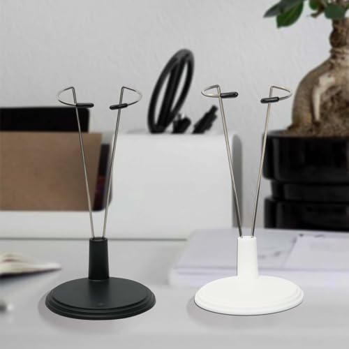 HMIEPRS 5 Stück Puppenständer Displayhalter, Einstellbare Puppe Halterung Unterstützung, Actionfigur Display Ständer für 20cm/8inch Puppen, Teddybär Stand Unterstützung, Puppe Halter (Weiß)