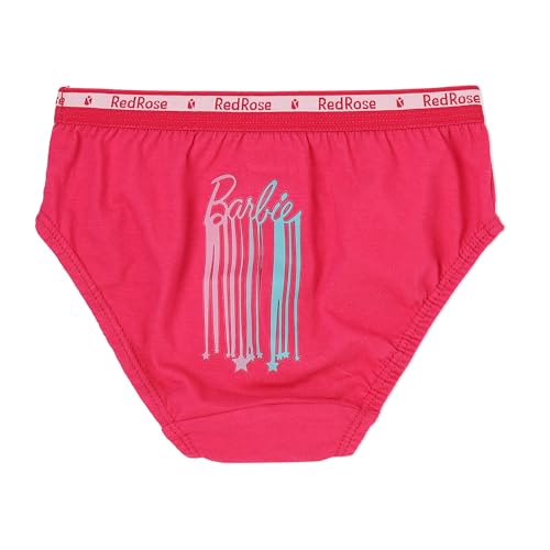 Image of Red Rose Kids Girls Cotton Printed Panty Pack of 6-Assorted