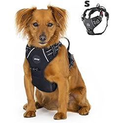 Arneses Miller Mister Mill - Arnés para Perros con Hebilla de Clic Negra - Arnés para Perros con garrapata antitracción - Y Togg Perro Reflectante (S)