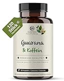 Surpresa Natural Koffein-Kapseln I 1 x 120 Stück I Hochwertiger Guarana-Booster mit 500mg Guarana Extrakt & 200mg Koffein I Coffein-Kapseln ideal für Arbeit & Sport I hochdosiert, vegan & natürlich
