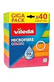 Vileda Microfibra Colors Paquete de 40 Unidades