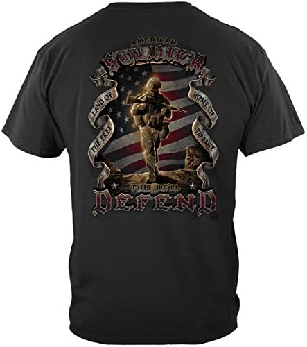 US Army Short Sleeve Shirts, 100% Casual Men’s Shirts, Show Your Pride with Our Army American Soldier Unisex T-Shirts for Men or Women (Medium)