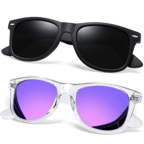 Image of Joopin Square Sunglasses Polarized UV400 Designer Sun Glasses Men Women | Oversized, Plastic Frame, Retro, Vintage, Unisex, Trendy Shades for Driving, Party, Fishing, Business, Costume