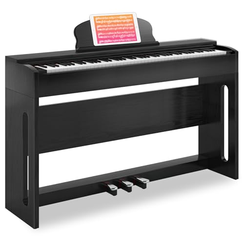 AODSK 88-Key Weighted keyboard piano,Hammer Action Digital Piano with Speakers,Furniture Stand and...