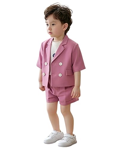 Costume croisé pour garçon parfait pour un mariage en été ou baptême chic