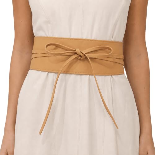 Image of FASHIONGEN - Woman Italian leather Obi belt, CASSIANE