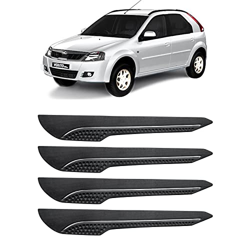 Image of AOSIS-Car Bumper Protector /Bumper Guard for Mahindra Verito with Single Chrome Stripe (4-Pcs)