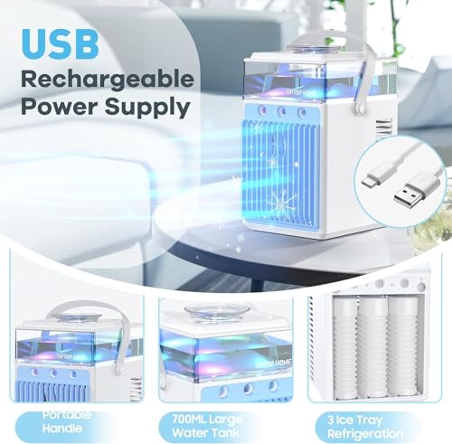 Portable-Air-Conditioners4-in-1-Rechargeable-Evaporative-Personal-Air-Cooler-APP-Remote-Control-Humidifier-with-6-Ice-Boxes-3-Speeds-Mini-AC-with-LED-Air-Conditioner-Desktop-Cooling-Fan-for-Bedroom