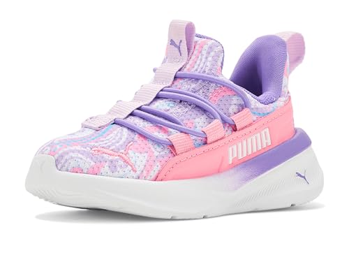 Image of PUMA Girls One 4 All Slip-On Shoes (Toddler) White /Lilac Frost /Pearl Pink 9.5 Medium Toddler