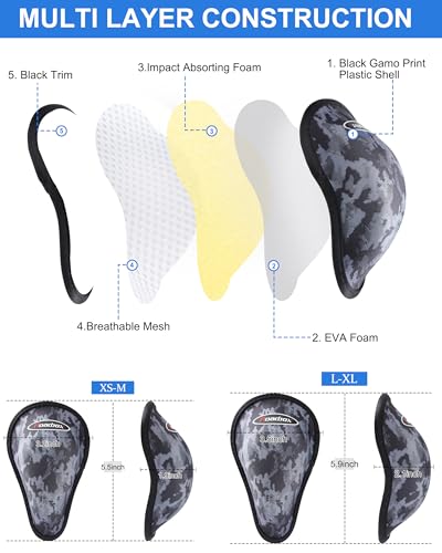 Roadbox Youth Boys Compression Shorts, Kids Spandex Underwear with Protective Cup, Athletic Base Layers for Baseball Football3