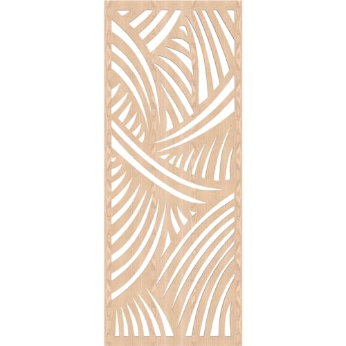 Image of 17 3 /8 inchW x 44 3 /8 inchH x 1 /4 inchT Chester Decorative Fretwork Wood Wall Panels, Red Oak