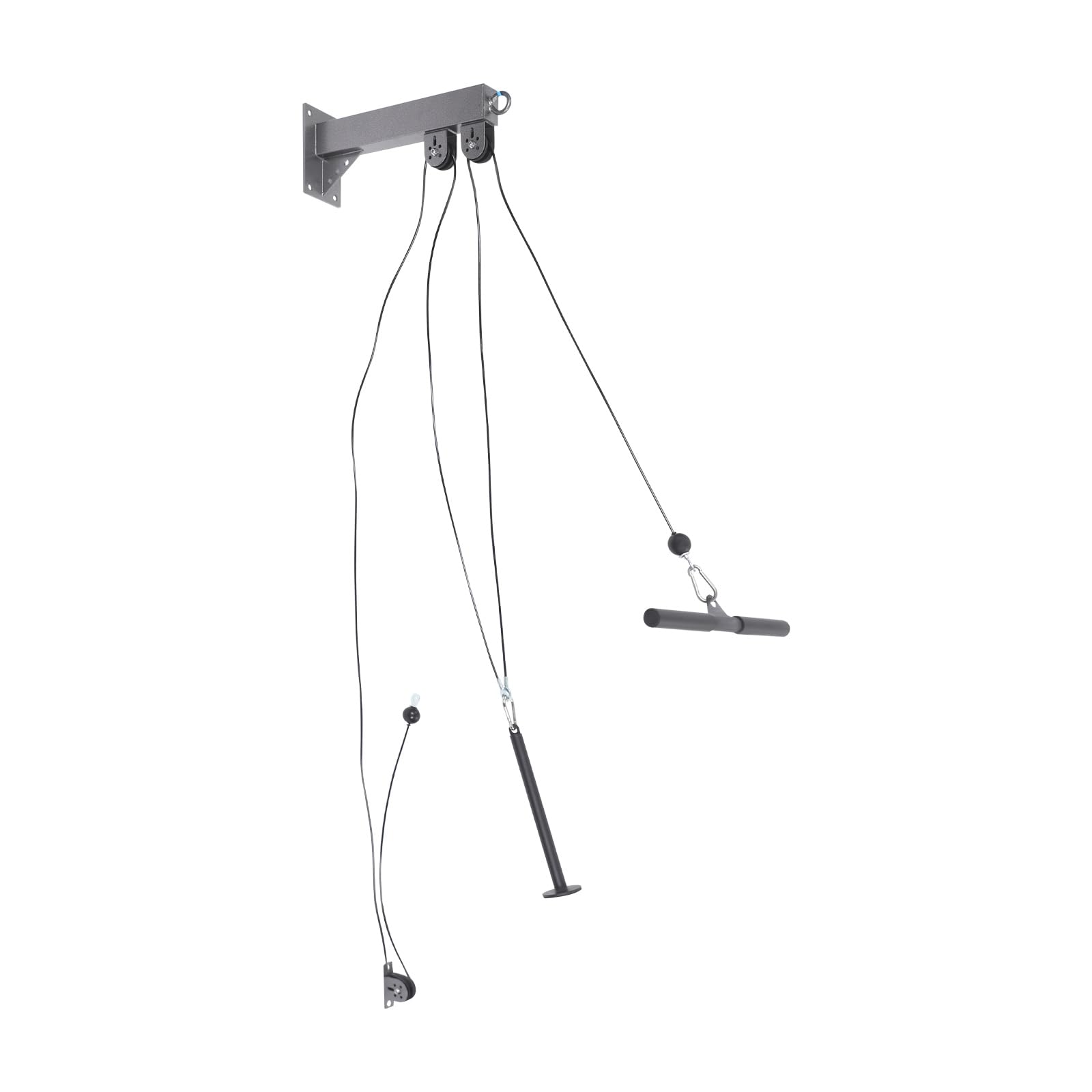 Gimnasio - Cable de entrenamiento (150 kg, montaje en pared, 2 longitudes) | Fitness Kabelzug Kabelzug-Set Fitness Latzug Trizeps-Pulldowns Lat-Pulldowns platzsparend abnehmbare Stange Wandmontage