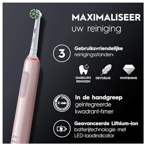 Oral-B Pro 3 3900 – Duo Zwart/Roze - View 4