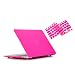 Ruban - AIR 13-inch Hot Pink Rubberized Hard Back Case with Keyboard Cover for MacBook Air 13.3" (A1466 & A1369) (NEWEST VERSION) Shell Cover - Hot Pink