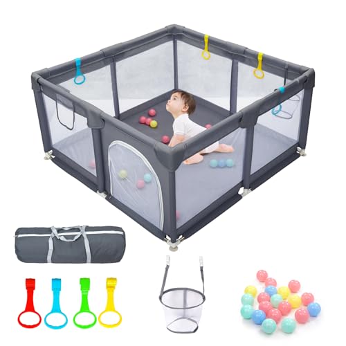 CHOLY Baby Playpen for Babies and Toddlers, Durable Play Pen with...