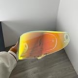 Shield for AVA Dynasty High Strength UV Protection Dustproof Motorcycle Helmet Accessories (Clear Red-For Day Night)