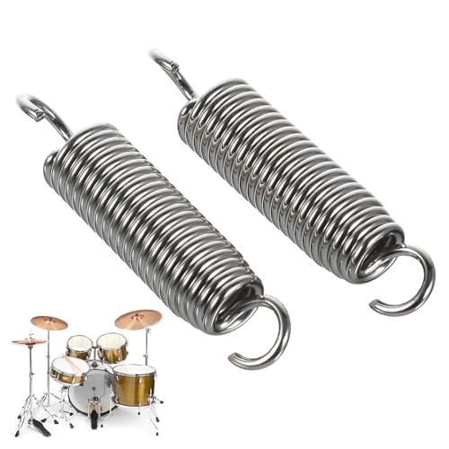 Resortes de acero para pedal de bombo batería 2 piezas miniatura 1