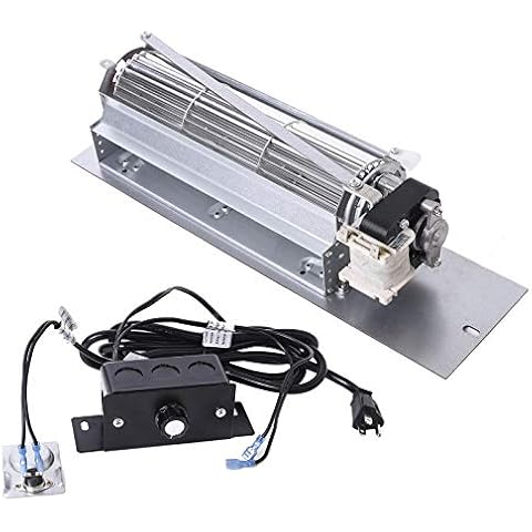Replacement FK24 Fireplace Blower Kit for Majestic 36bdvrrn 36bdvr 36bdvt 39bdvrrn 33ldvrrn Fireplaces, FK24 Fan Assembly for Majestic Temco Vermont Castings Fireplaces, Majestic 54103 Fan, Rotom RB65 Cover