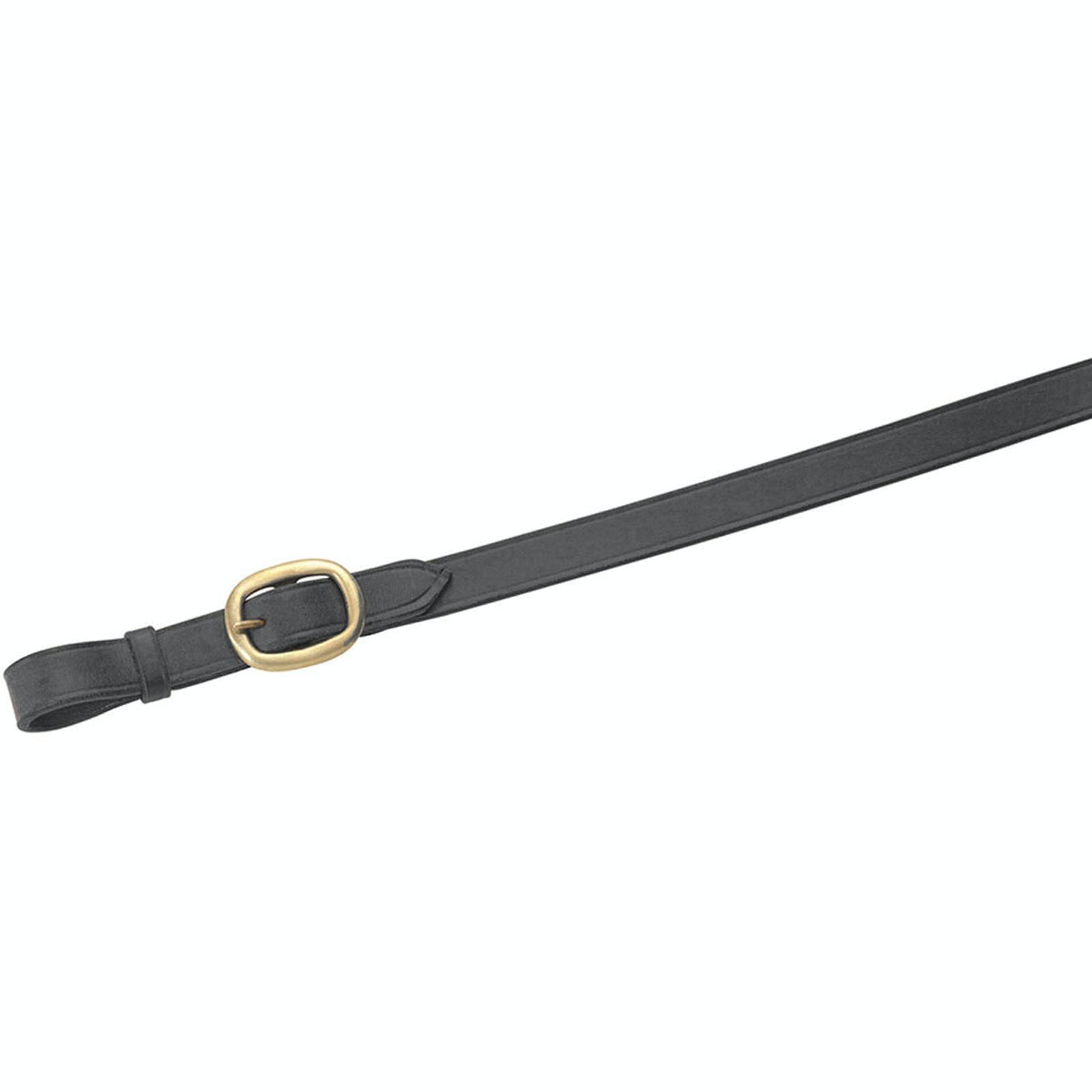 Shires Blenheim Leather lead rein equestrian in hand Black 7/8"