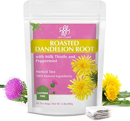 Dandelion Root Tea for Antioxidant & Digestive Support, 40 Tea Bags