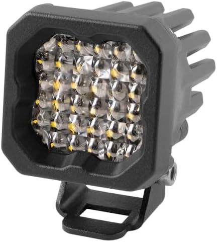 Diode Dynamics SSC1 White Sport Standard LED Pod (one), Flood w/Red Backlight