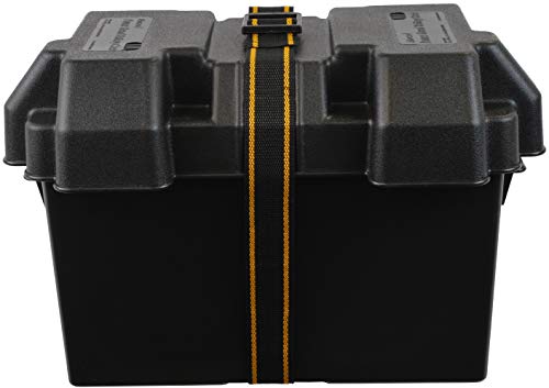 attwood 9067-1 Heavy-Duty Acid-Resistant Power Guard Series 27 Vented Marine Boat Battery Box, Black #1