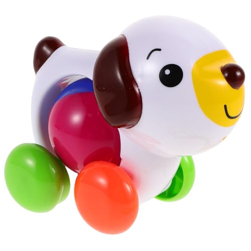 LIFKOME 幼児用手引き紐付き子犬プルトイ プラスチック製歩行補助おもちゃ モンテッソーリ知育 手指協調力促進 保育園 幼稚園向け